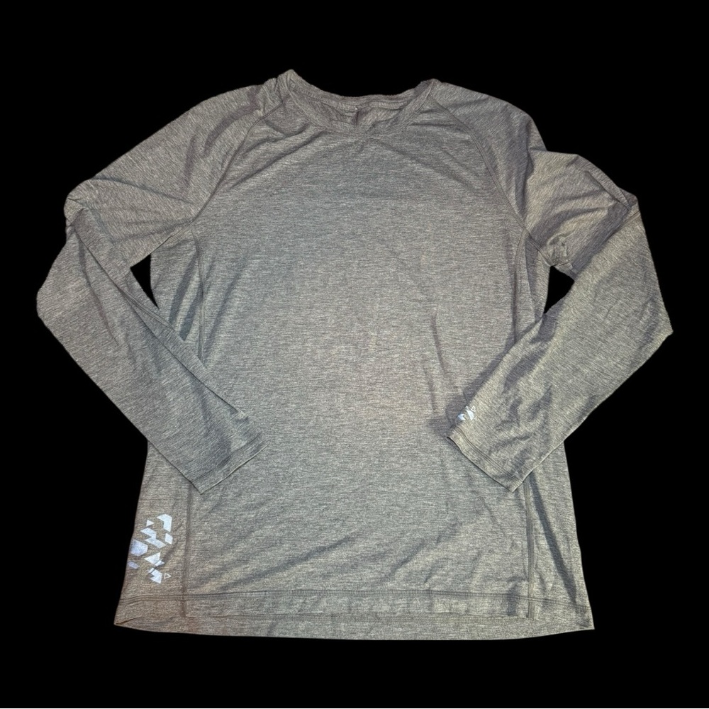 Lululemon Gray Long Sleeve Athletic Shirt Sz Nst